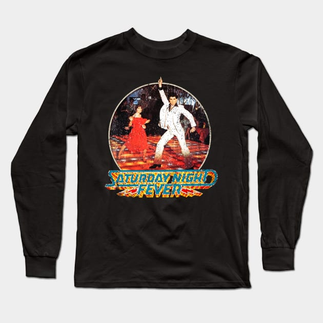 Saturday Night Fever Long Sleeve T-Shirt by outfieldtrouble